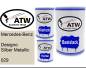 Preview: Mercedes-Benz, Designo Silber Metallic, 029: 500ml Lackdose + 500ml Klarlack + 250ml Härter - Set, von ATW Autoteile West.